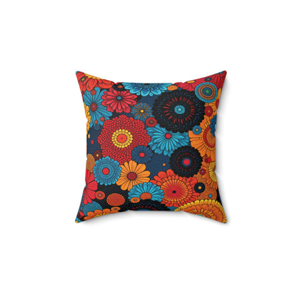 Floral Burst, Square Pillow