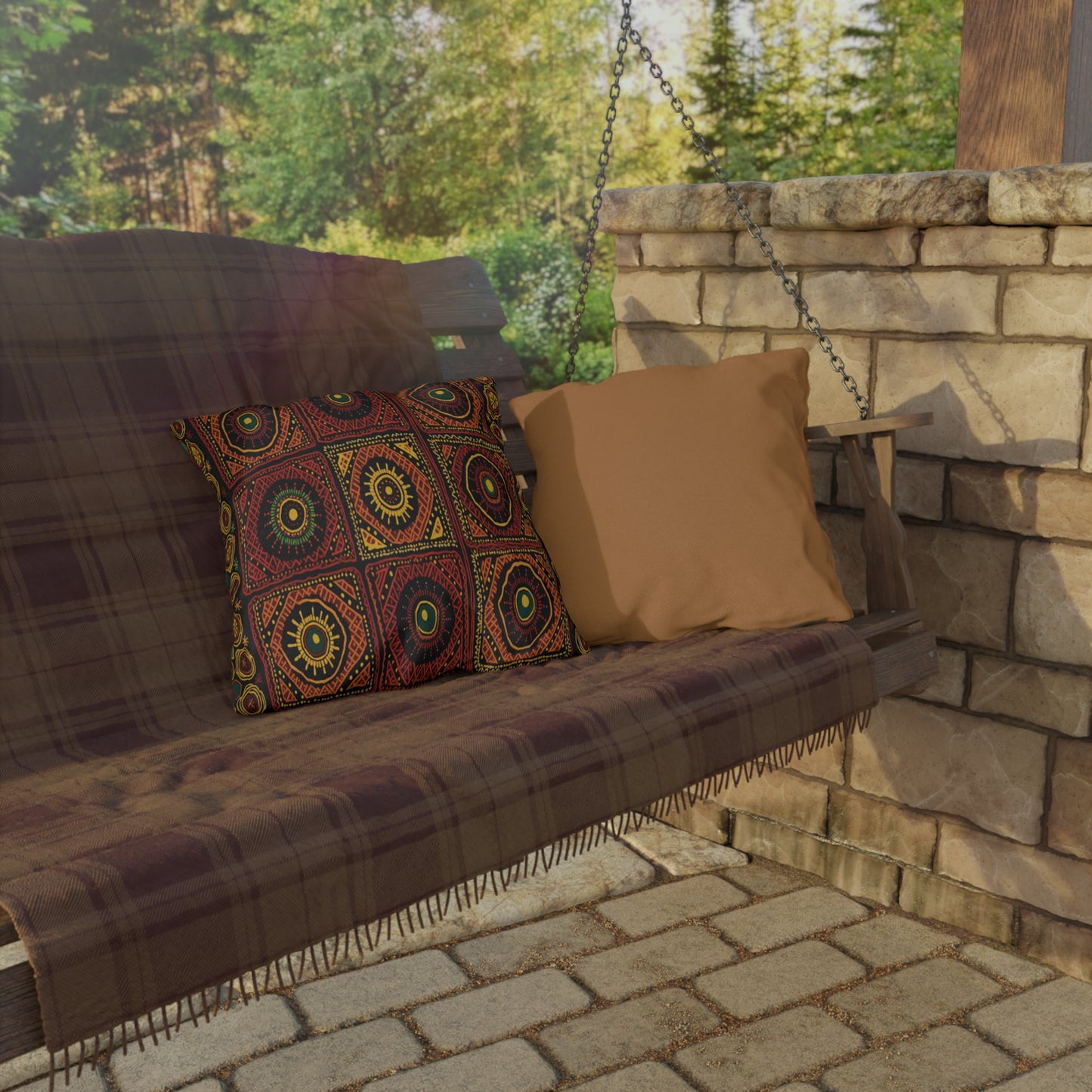 Golden, Outdoor Pillows